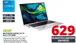 Comet ACER Notebook aspire go 15 ag15-71p-56n9 offerta