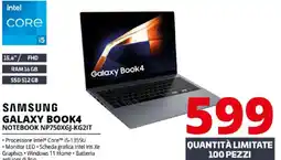 Comet SAMSUNG galaxy book4 notebook np750xgj-kg2it offerta