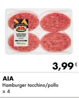 Iper Tosano AIA Hamburger tacchino/pollo x 4 offerta