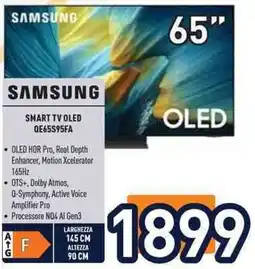 Unieuro SAMSUNG SMART TV OLED QE65S95FA offerta