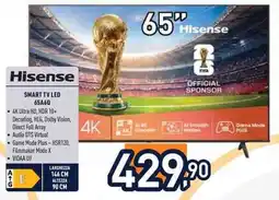 Unieuro Hisense SMART TV LED 65A60 offerta