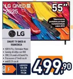 Unieuro LG SMART TV QNED AI 55QNED82A offerta