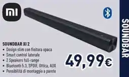 Unieuro Xiaomi SOUNDBAR XI 2 offerta