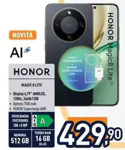 Unieuro HONOR MAGIC 8 LITE offerta