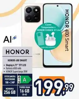 Unieuro HONOR 400 SMART offerta