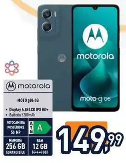 Unieuro motorola MOTO g06 4G offerta