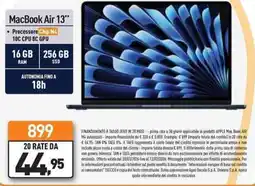 Unieuro MacBook Air 13" offerta
