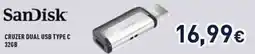 Unieuro Sandisk cruzer dual usb type c 32GB offerta