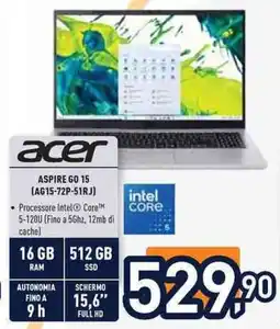 Unieuro acer ASPIRE GO 15 (AG15-72P-51RJ) offerta