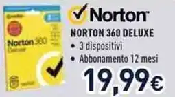 Unieuro Norton 360 deluxe offerta
