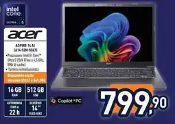 Unieuro acer ASPIRE 14 AI (A14-52M-5067) offerta