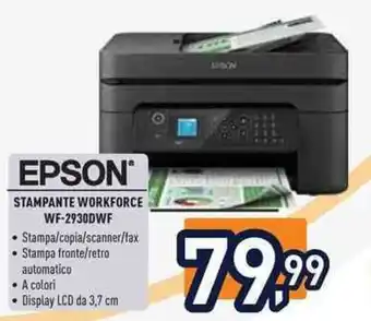 Unieuro EPSON STAMPANTE WORKFORCE WF-2930DWF offerta