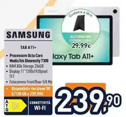 Unieuro SAMSUNG TAB A11+ offerta