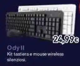 Unieuro Ody II Kit tastiera e mouse wireless silenziosi offerta