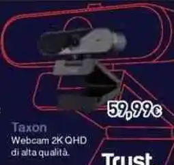 Unieuro Taxon Webcam 2K QHD di alta qualità offerta