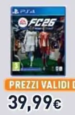 Unieuro PS4 FC26 offerta