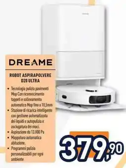 Unieuro DREAME ROBOT ASPIRAPOLVERE D20 ULTRA offerta