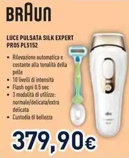 Unieuro BRAUN LUCE PULSATA SILK EXPERT PRO5 PL5152 offerta