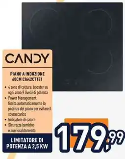 Unieuro CANDY PIANO A INDUZIONE 60CM C1642CTTE1 offerta