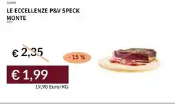 Prezzemolo e Vitale Le eccellenze p&v speck monte offerta