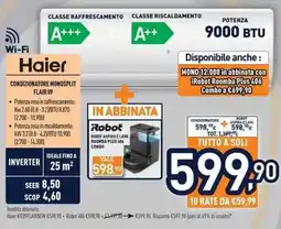 Unieuro Haier CONDIZIONATORE MONOSPLIT FLAIR 09 offerta
