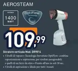 Unieuro Rowenta aerosteam Stiratore verticale Mod. DR9814 offerta