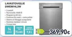 Unieuro Electroline LAVASTOVIGLIE DWEM14L3W offerta