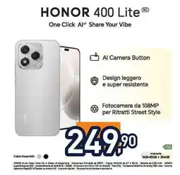 Unieuro HONOR 400 Lite 5G offerta