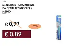 Prezzemolo e Vitale Mentadent spazzolino da denti tecnic clean medio offerta