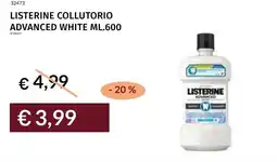 Prezzemolo e Vitale Listerine collutorio advanced white offerta