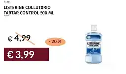 Prezzemolo e Vitale Listerine collutorio tartar control offerta