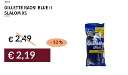 Prezzemolo e Vitale Gillette raosi blue ii slalom x5 offerta