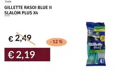 Prezzemolo e Vitale Gillette rasoi blue ii slalom plus x4 offerta