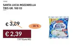 Prezzemolo e Vitale Santa lucia mozzarella tris offerta