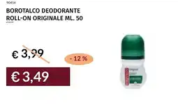 Prezzemolo e Vitale Borotalco deodorante roll-on originale offerta