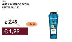 Prezzemolo e Vitale Gliss shampoo acqua revive offerta