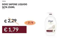 Prezzemolo e Vitale Dove sapone liquido seta offerta