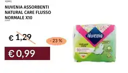 Prezzemolo e Vitale Nuvenia assorbenti natural care flusso normale x10 offerta