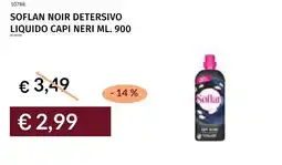 Prezzemolo e Vitale Soflan noir detersivo liquido capi neri offerta