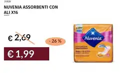 Prezzemolo e Vitale Nuvenia assorbenti con ali x16 offerta