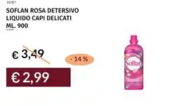 Prezzemolo e Vitale Soflan rosa detersivo liquido capi delicati offerta