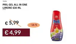 Prezzemolo e Vitale Pril gel all in one limone offerta