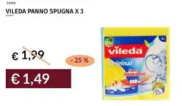 Prezzemolo e Vitale Vileda panno spugna x 3 offerta