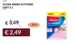 Prezzemolo e Vitale Vileda panno actifibre soft x 2 offerta
