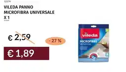 Prezzemolo e Vitale Vileda panno microfibra universale x 1 offerta