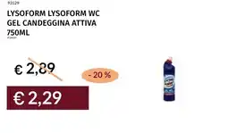 Prezzemolo e Vitale Lysoform wc gel candeggina attiva offerta