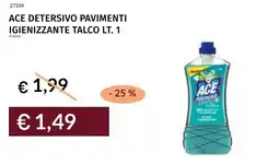 Prezzemolo e Vitale Ace detersivo pavimenti igienizzante talco offerta