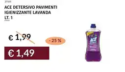 Prezzemolo e Vitale Ace detersivo pavimenti igienizzante lavanda offerta