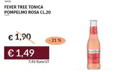 Prezzemolo e Vitale Fever tree tonica pompelmo rosa offerta