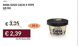 Prezzemolo e Vitale Rana sugo cacio e pepe offerta